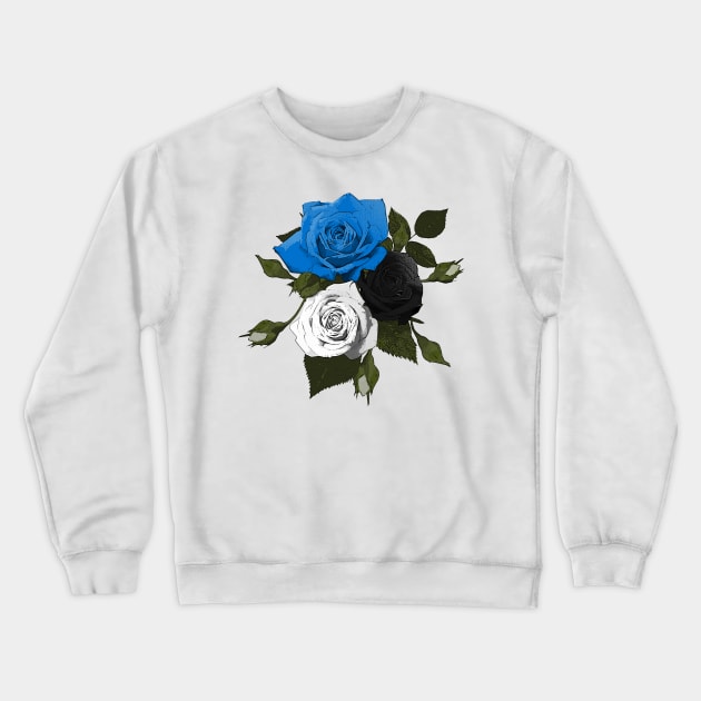 Estonia Roses Crewneck Sweatshirt by Fusti